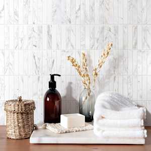 Birch Marble Peel and Stick Tile 12 in.  x 12 in.