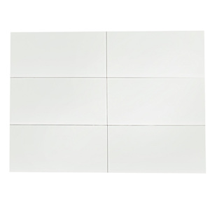 Carreaux de porcelaine rectifiés blanc 12 po x 24 po VERTUO