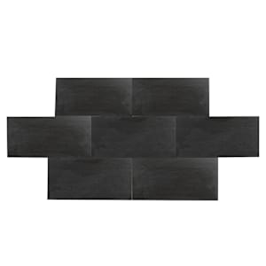 VERTUO Black Slate Porcelain Tiles 12 in x 24 in