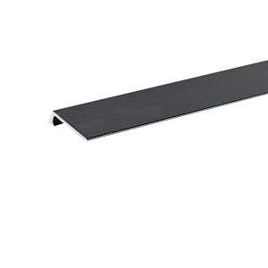 Moulure de finition carrée noire pour panneau mural Wall Impression 106 po