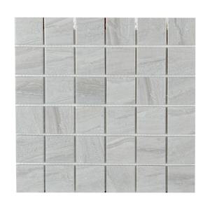 VERTUO Travertin Porcelain Mosaic 12 in. x 12 in.