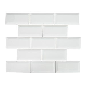 Bevelled Ceramic Wall Tiles 3 in. X 6 in.