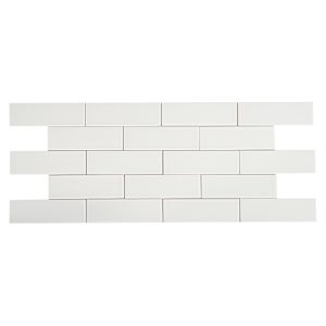 Matte White BG Ceramic Wall Tiles 4 1/4 in. x 16 in.