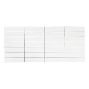 Matte White BG Ceramic Wall Tiles 4 1/4 in. x 16 in.