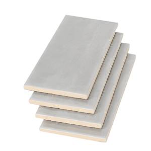 Carreaux de céramique murale Maiolica Gris tendre 4 po x 10 po