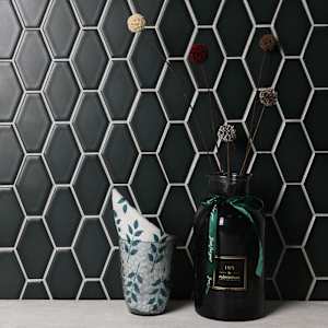 Mosaïque de porcelaine Hexagone 10 1/2 po x 11 5/8 po VERTUO