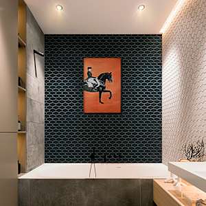 Mosaïque de porcelaine Hexagone 10 1/2 po x 11 5/8 po VERTUO
