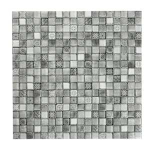 Mosaïque de verre Elisa 11 3/4 po x 11 3/4 po VERTUO