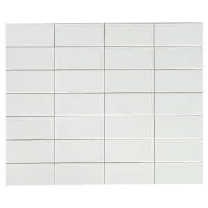 Gloss White Ceramic Wall Tiles 3 in x 6 in.