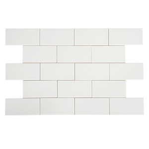 Gloss White Ceramic Wall Tiles 3 in x 6 in.