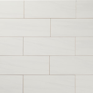 Carreaux de céramique murale Lassa Blanche 6 po x 18 po
