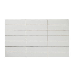 Carreaux de céramique murale Maiolica Crackled Blanc 3 po x 12 po