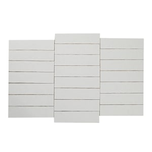 Carreaux de céramique murale Maiolica Crackled Blanc 3 po x 12 po