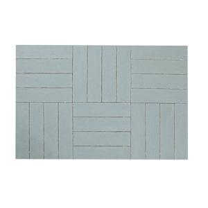 Maiolica Crackled Aqua Ceramic Wall Tiles 3 in. x 12 in.