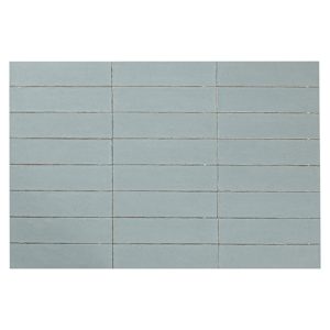 Maiolica Crackled Aqua Ceramic Wall Tiles 3 in. x 12 in.