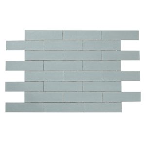 Maiolica Crackled Aqua Ceramic Wall Tiles 3 in. x 12 in.