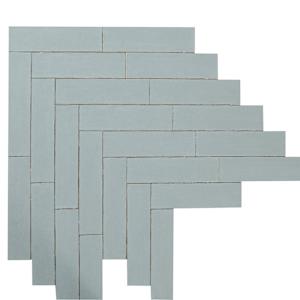 Maiolica Crackled Aqua Ceramic Wall Tiles 3 in. x 12 in.