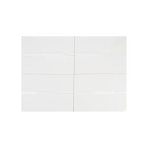 Winter White Ceramic Wall Tiles 8 in. x 24 in.
