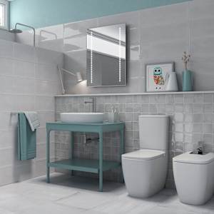 Winter White Ceramic Wall Tiles 8 in. x 24 in.