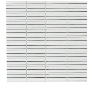 Mosaïque de porcelaine Réglettes 11 3/4 po x 11 5/8 po VERTUO