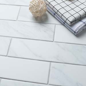 VERTUO Brico Carrara Porcelain Mosaic 9 7/8 in. x 19 1/8 in.