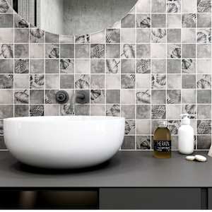 Mosaïque de pierre Palmiers 11 3/4 po x 11 3/4 po VERTUO