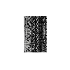 Tapis d'intérieur Ankara obscur 2 pi x 3 pi
