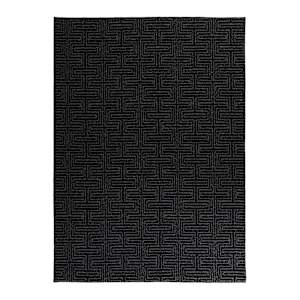 Tapis d'intérieur Warren charbon noir 5 pi x 6 pi