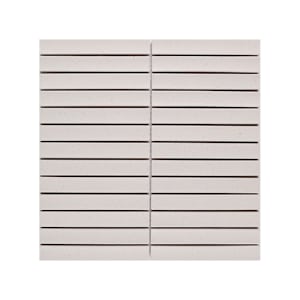 VERTUO Beige Curved Porcelain Mosaic 11 3/4 in. x 11 5/8 in.