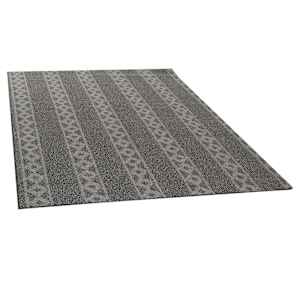 Tapis d'intérieur Florence gris montagne 5 pi x 6 pi