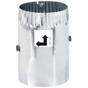 Galvanized Butterfly Damper 4 in.