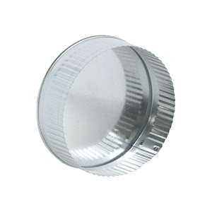 Galvanized Round End Cap 6 in.