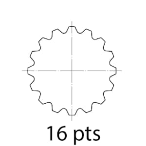 Wheel Valve Handle 16 pts