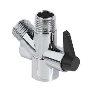 Déviateur de douche en Y chrome