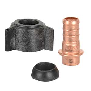 Raccord PEX pivotant 1/2 po x 1/2 po F fileté