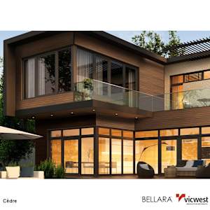 5-1/4 in. Bellara Steel Siding Woodgrain Finish Mountain Cedar