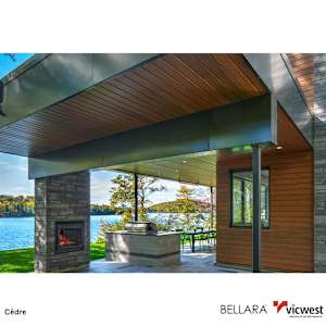 5-1/4 in. Bellara Steel Siding Woodgrain Finish Mountain Cedar