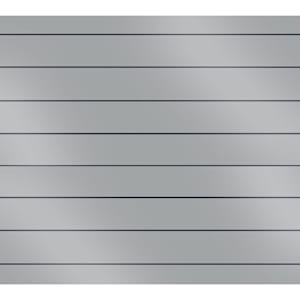 Revêtement en acier Bellara Fini contemporain 5 1/4 po gris régent