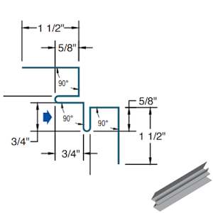 Coin intérieur pour revêtement en acier Bellara 10 pi graphite