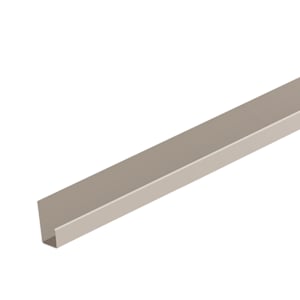 Bellara Steel Siding J Moulding 10 ft. Stone Grey