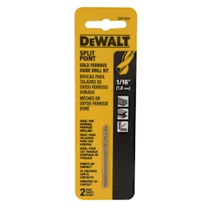 DEWALT Split Point Drill Bits 1/16 in. Pkg/2