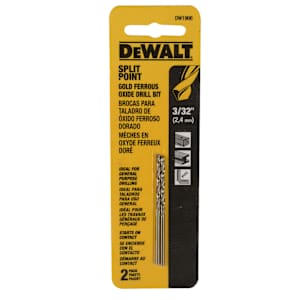 DEWALT Split Point Drill Bits 3/32 in. Pkg/2