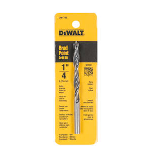 DEWALT Brad Point Drill Bit - 1/4 in.