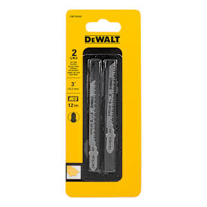 DEWALT Wood Scrolling Jig Saw Blades 3 in. (12 TPI) Pkg/2