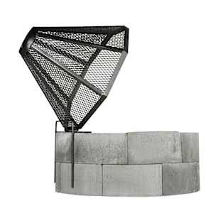 Fire Screen for Concrete Block Fireplace