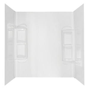 Contour de baignoire Murano blanc 80 po