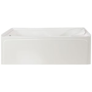 Baignoire alcôve Miranda drain à gauche 60 po x 32 po