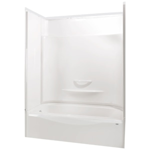 Baignoire-douche sectionnelle Essence drain à gauche 60 po x 30 po MAAX