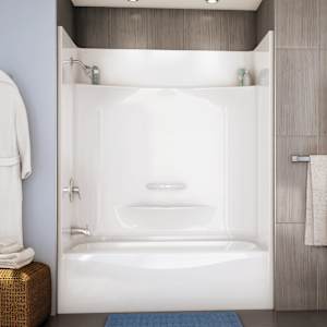 Baignoire-douche sectionnelle Essence drain à gauche 60 po x 30 po MAAX