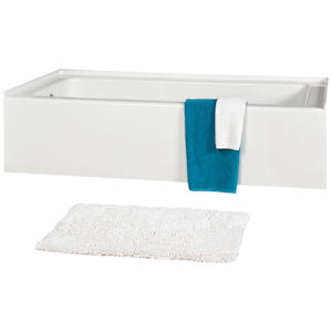 TASSILI Bristol Alcove Bathtub Left-Hand Drain 60 in. x 30 in.